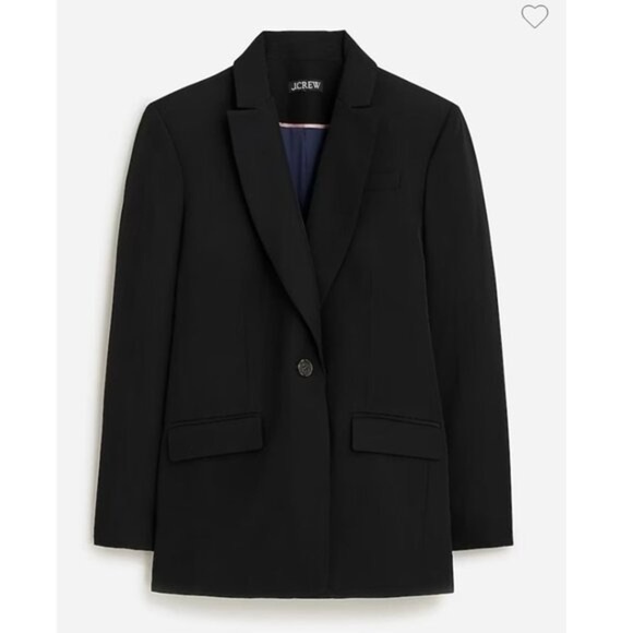 J Crew Tuxedo blazer in drapey viscose BX801